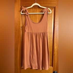 Rust Orange Sleeveless Dress